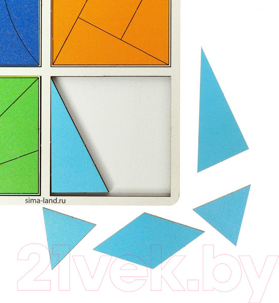 Изображение товара Развивающая игра Лесная мастерская Квадраты 3 уровень. 12 квадратов / 7059368
