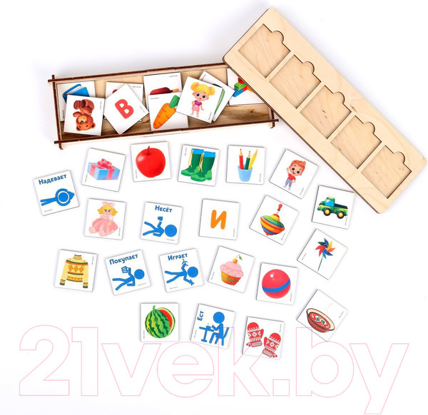 Изображение товара Развивающий игровой набор Лесная мастерская Составь предложения / 7635716