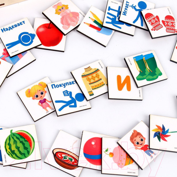 Изображение товара Развивающий игровой набор Лесная мастерская Составь предложения / 7635716