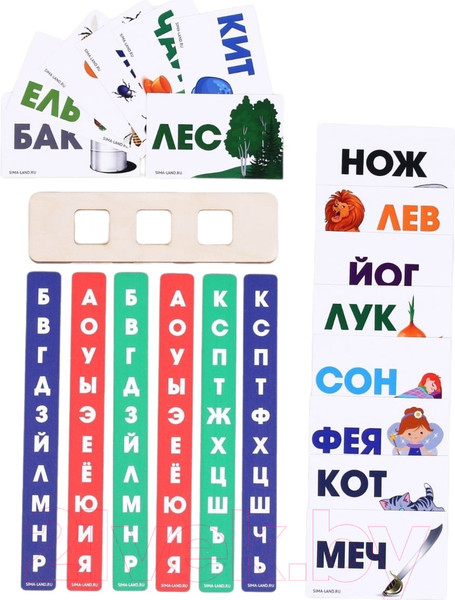 Изображение товара Развивающий игровой набор Лесная мастерская Тренажер для обучения чтению / 7810201