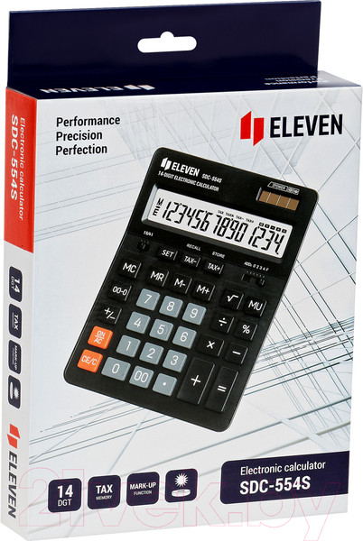 Изображение товара Калькулятор Eleven SDC-554S (черный)