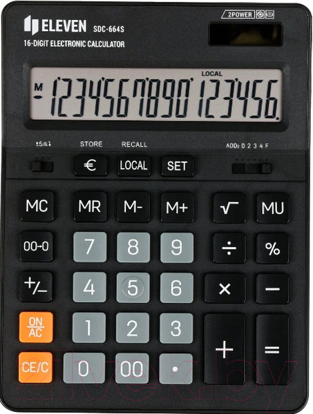 Изображение товара Калькулятор Eleven SDC-664S (черный)