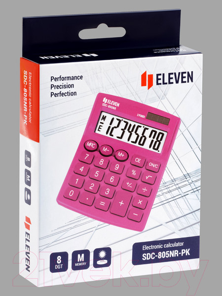 Изображение товара Калькулятор Eleven SDC-805NR-PK (розовый)