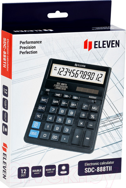 Изображение товара Калькулятор Eleven SDC-888TII (черный)