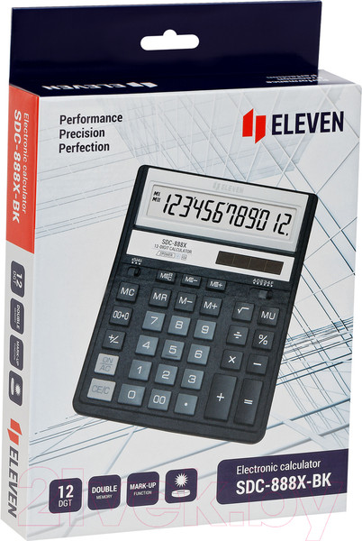 Изображение товара Калькулятор Eleven SDC-888X-BK (черный)
