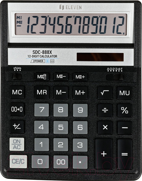 Изображение товара Калькулятор Eleven SDC-888X-BK (черный)