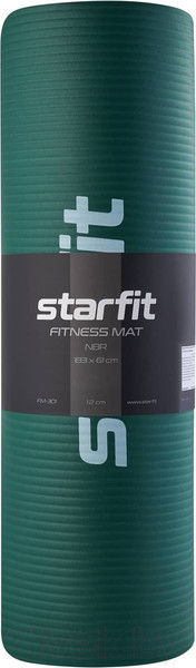 Изображение товара Коврик для йоги и фитнеса Starfit FM-301 NBR (183x61x1.2см, изумрудный)