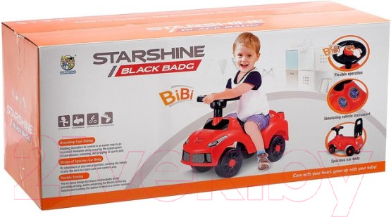 Изображение товара Каталка детская Qunxing Toys Ночной гонщик QX-3392-2 / 4462047 (черный)