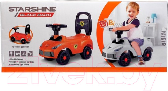 Изображение товара Каталка детская Qunxing Toys Ночной гонщик QX-3392-2 / 4462047 (черный)