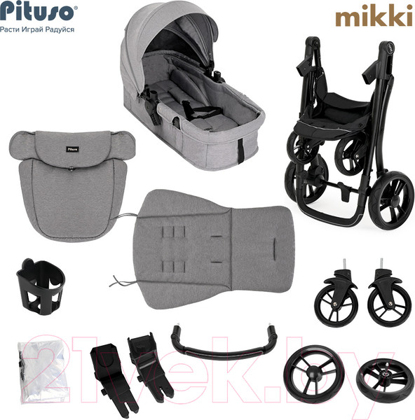 Изображение товара Детская универсальная коляска Pituso Mikki G16 (изумрудно-зеленый)