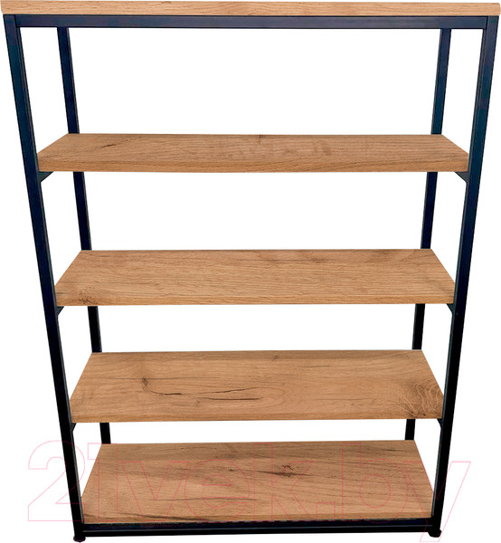 Изображение товара Стеллаж Millwood Лофт CH-5 90x30x110 (дуб золотой Craft/металл черный)