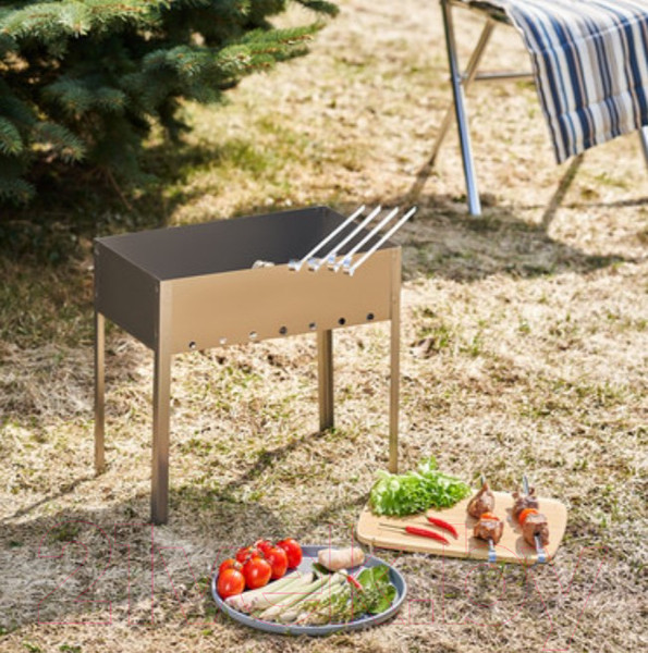 Изображение товара Мангал СОКОЛ Эконом 62-0007 (с шампурами)