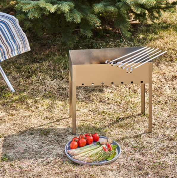 Изображение товара Мангал СОКОЛ Эконом 62-0007 (с шампурами)