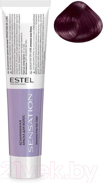 Изображение товара Крем-краска для волос Estel Sensation De Luxe 4/65 (шатен фиолетово-красный)