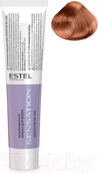 Изображение товара Крем-краска для волос Estel Sensation De Luxe 7/44 (русый медный интенсивный)