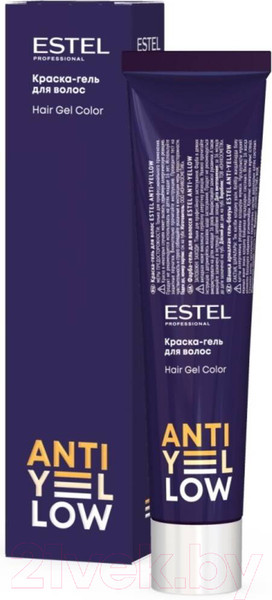 Изображение товара Гель-краска для волос Estel Anti-Yellow (60мл, пепельно-фиолетовый нюанс)