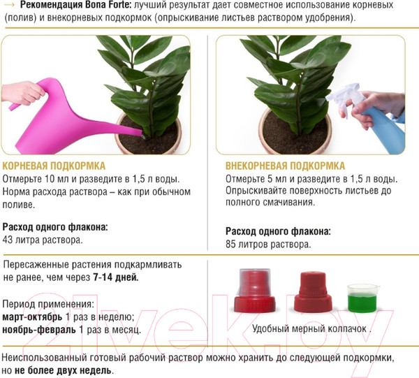 Изображение товара Удобрение Bona Forte Жидкое комплексное для декоративно-лиственных растений (285мл)