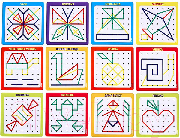 Изображение товара Бизиборд Лесная мастерская Геоборд с карточками / 9279037