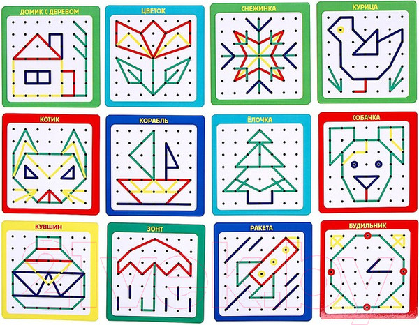 Изображение товара Бизиборд Лесная мастерская Геоборд с карточками / 9279037