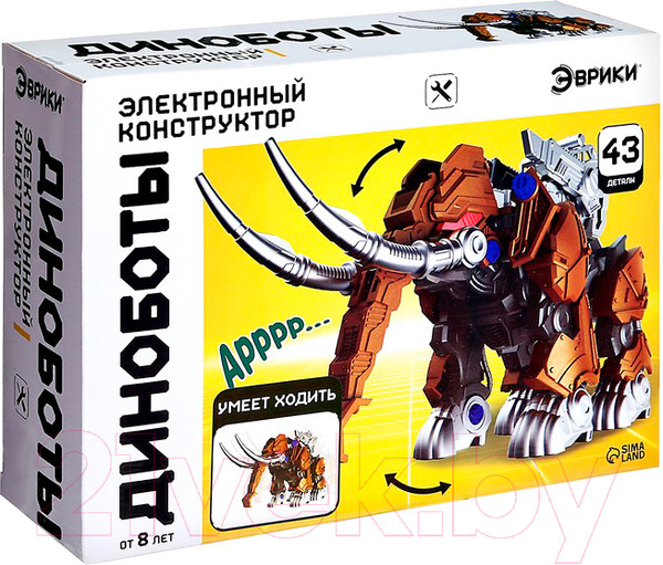 Изображение товара Конструктор электромеханический Эврики Диноботы Мамонт / 7730351