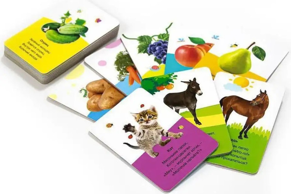 Изображение товара Развивающие карточки Malamalama Умные карточки. В деревне, твердая обложка