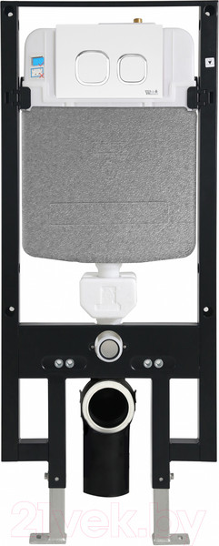 Изображение товара Унитаз подвесной с инсталляцией WeltWasser Amberg 497 + Nesenbach 004 GL-WT + Amberg RD-WT