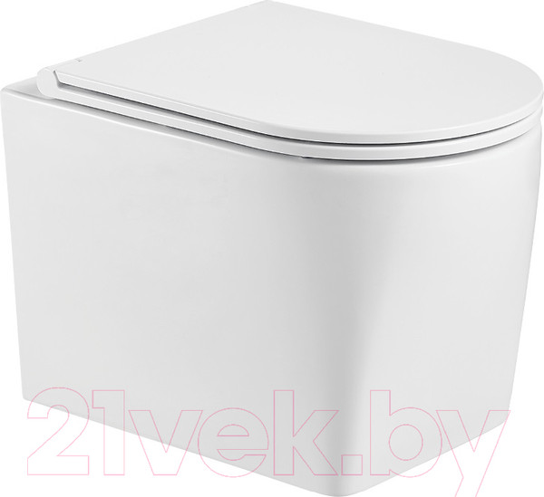 Изображение товара Унитаз подвесной с инсталляцией WeltWasser Amberg 497 ST + Nesenbach 004 GL-WT + Amberg RD-WT