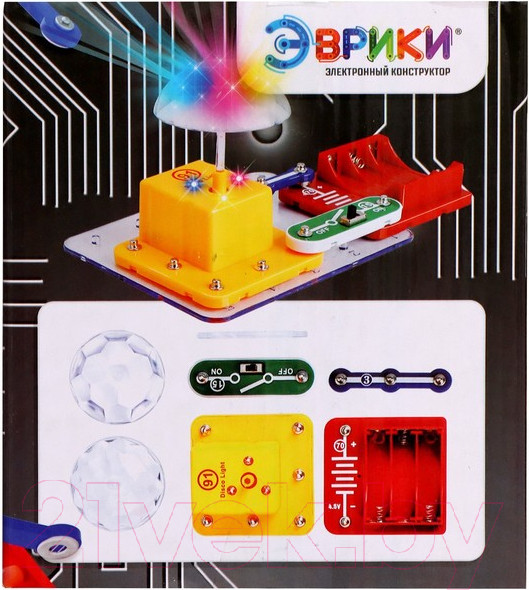 Изображение товара Конструктор электромеханический Эврики Дискошар / 7909893