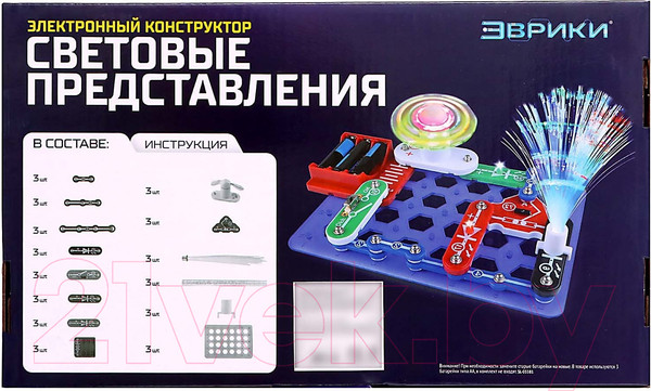 Изображение товара Конструктор электромеханический Эврики Световые представления / 1283763