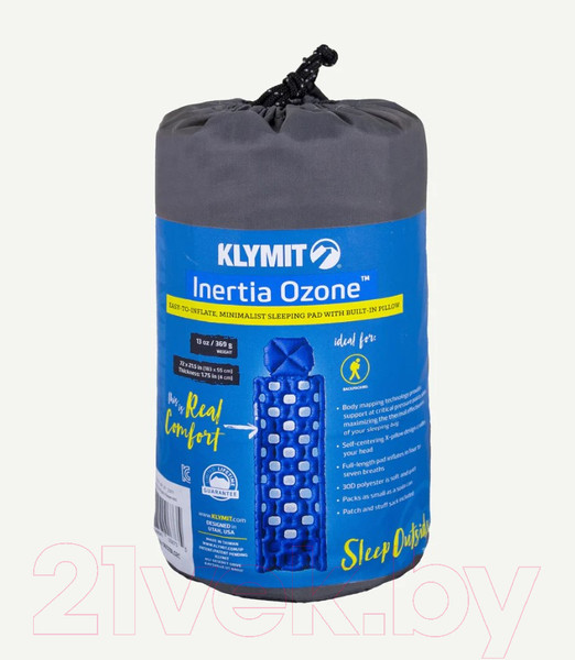 Изображение товара Туристический коврик Klymit Inertia Ozone (синий)