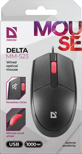 Изображение товара Мышь Defender Delta MM-523 / 52523 (черный)