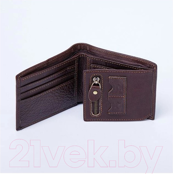 Изображение товара Портмоне Poshete 846-86080-3-DBW (коричневый)