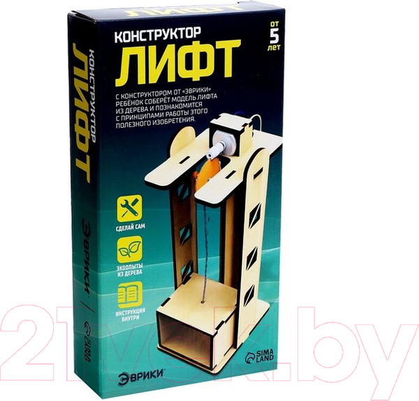 Изображение товара Конструктор электромеханический Эврики Лифт / 5351701