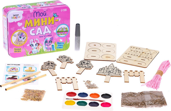 Изображение товара Набор для выращивания растений Эврики Мой мини сад / 7562843