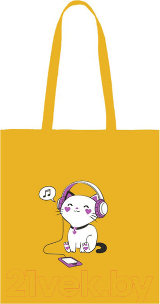 Изображение товара Сумка-шоппер Арт и Дизайн Музыкальный кот 0432.112
