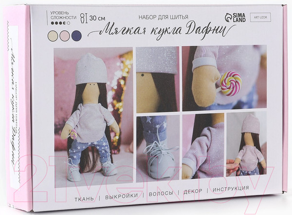 Изображение товара Набор для шитья Арт Узор Интерьерная кукла Дафни / 3548665