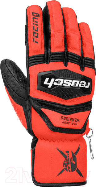 Изображение товара Перчатки лыжные Reusch Worldcup Warrior Sc / 6211115-7809 (р-р 9.5, Black/Fluo Red)