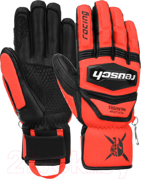 Изображение товара Перчатки лыжные Reusch Worldcup Warrior Sc / 6211115-7809 (р-р 9.5, Black/Fluo Red)