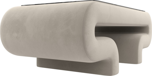 Изображение товара Журнальный столик Лига Диванов Волна (микровельвет бежевый)