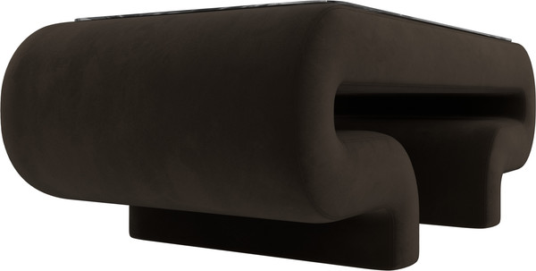 Изображение товара Журнальный столик Лига Диванов Волна (микровельвет коричневый)