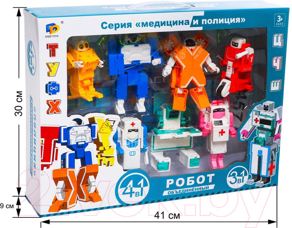 Изображение товара Набор игрушек-трансформеров Dade Toys Алфавит / D622-H314