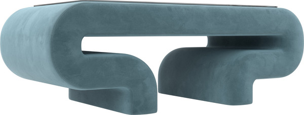 Изображение товара Журнальный столик Лига Диванов Волна (велюр бирюзовый)