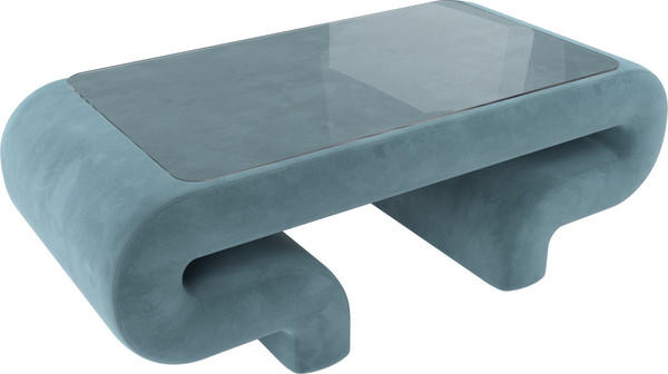 Изображение товара Журнальный столик Лига Диванов Волна (велюр бирюзовый)