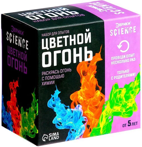 Изображение товара Набор для опытов Эврики Цветной огонь / 7070784