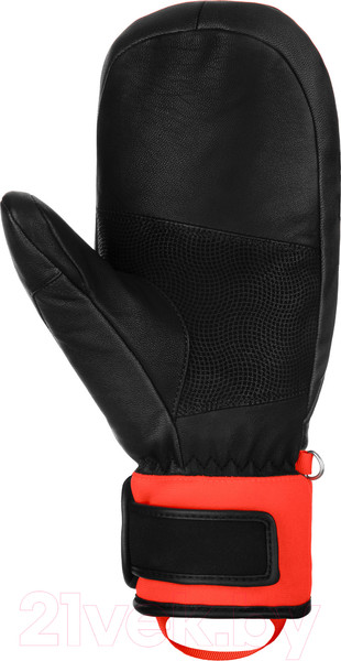 Изображение товара Варежки лыжные Reusch Warrior Team / 6211422-7809 (р-р 8.5, Mitten Black/Fluo Red)