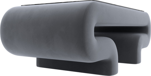 Изображение товара Журнальный столик Лига Диванов Волна (велюр серый)