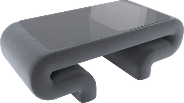 Изображение товара Журнальный столик Лига Диванов Волна (велюр серый)