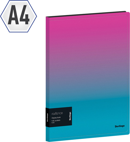 Изображение товара Папка для бумаг Berlingo Radiance / DB4_20002 (розовый/голубой)