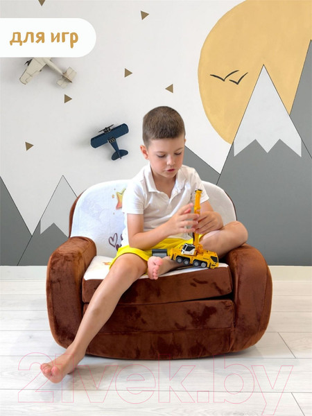 Изображение товара Кресло детское SunRain Классик Мишки (шоколадный)