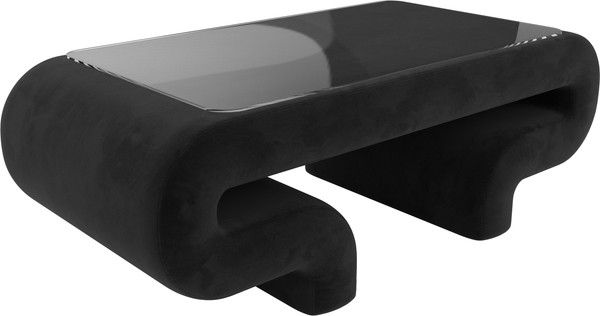 Изображение товара Журнальный столик Лига Диванов Волна (велюр черный)